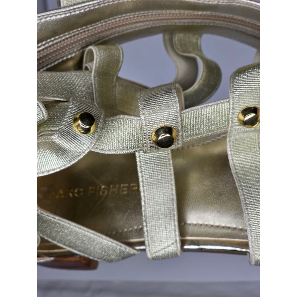 Marc Fisher Gold Gladiator Sandals Size women's 8 - Picture 5 of 7